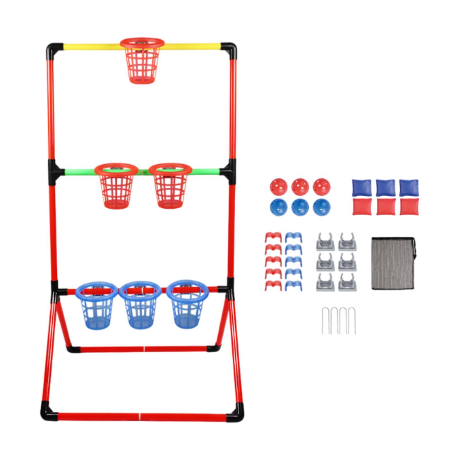 Kids Outdoor Bean Bag - Sitzsäcke-Eimerspiel für drinnen und draußen, Gartenpartyspiel