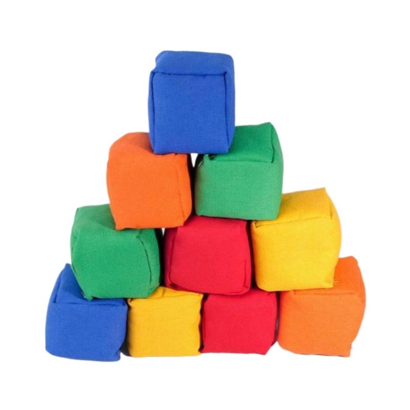 Kids Outdoor Bean Bag - Bunte Mini-Stoff-Bohnensäcke, tragbar, leicht, Sandsack-Wurfspiel, interaktives