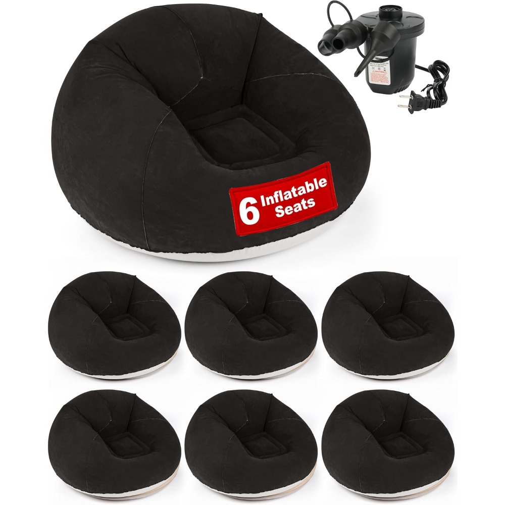 Kids Outdoor Bean Bag - Aufblasbarer Sitzsack mit Elektropumpe - Outdoor-Klappstühle