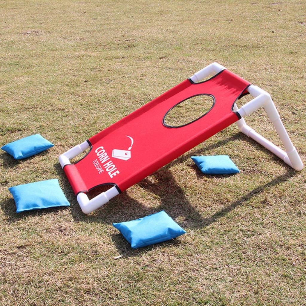 Kids Outdoor Bean Bag - Cornhole-Spielset, faltbares Bean-Bag-Wurfspiel, klassisches Outdoor-Rasenspiel für