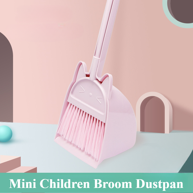 Kids Outdoor Broom - Mini Kinder Besen und Kehrschaufel Cartoon