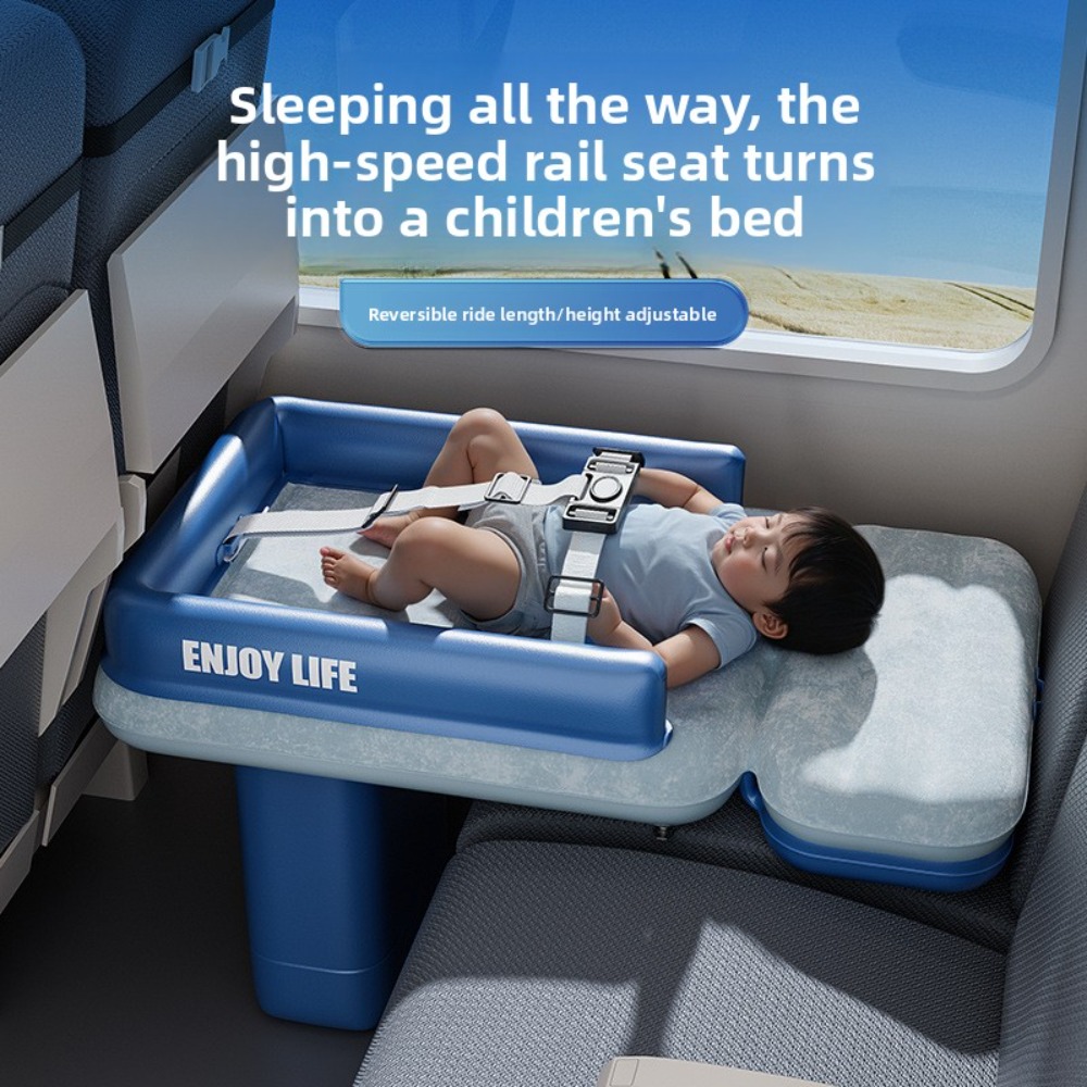 Kids Outdoor Car - Aufblasbare Kleinkind-Flugzeugbett- und Autositzverlängerung, tragbare Kinder-Reisematratze