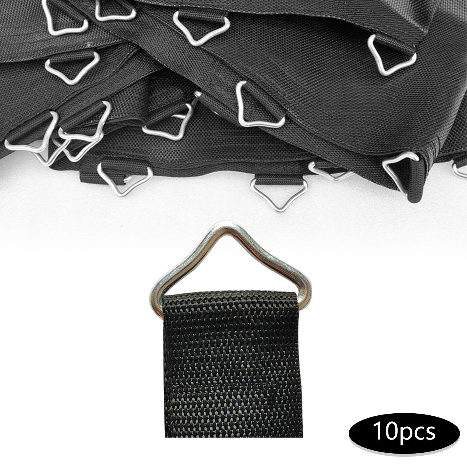 Mini Trampoline Spring - 10er-Pack Dreiecksschnallen SpBuckles Zubehör V-förmige Verbinder