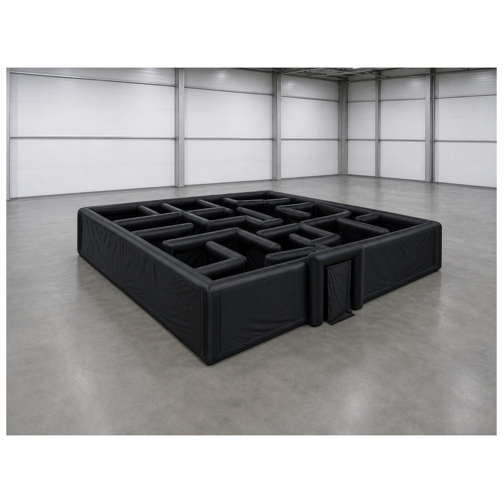 Outdoor Games For Kids - Großes, schlichtes, schwarzes, aufblasbares Labyrinth 12x12m