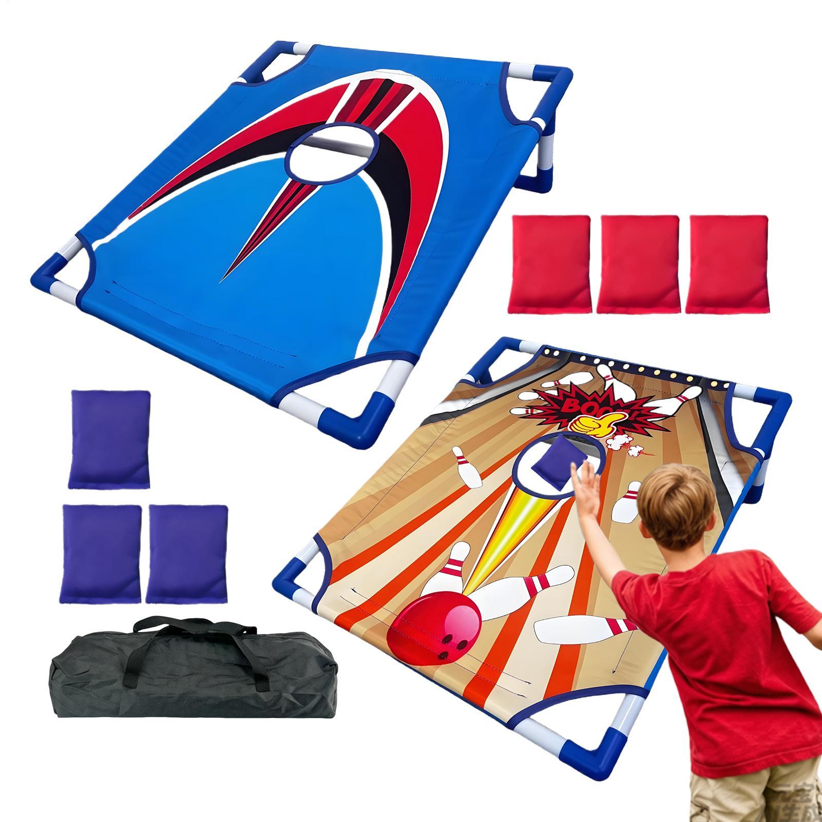Kids Outdoor Bean Bag - Sitzsack-Wurfspiel für Kinder, interaktives, faltbares, wetterfestes
