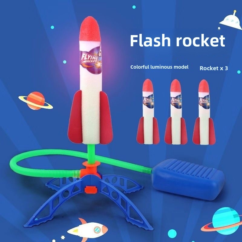 Kids Outdoor Jumping Toys - Kid Air Rakete Fuß Pumpe Launcher
