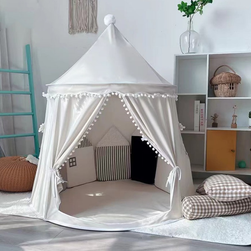 Outdoor Kids In An Indoor World - Großes Tipi-Zelt für Kinder, zusammenklappbares Spielzeugzelt,