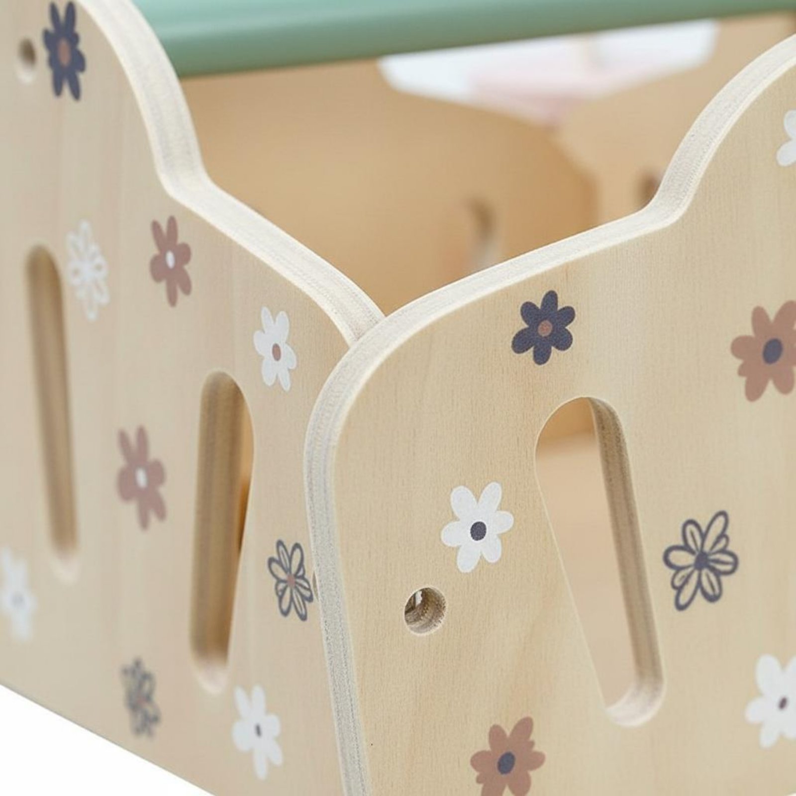 Kids Outdoor Wooden Playset - Hölzerner Outdoor-Esskorb, Spielzeugkorb, Kindgerechtes Inspiriertes Holz-Speiseset