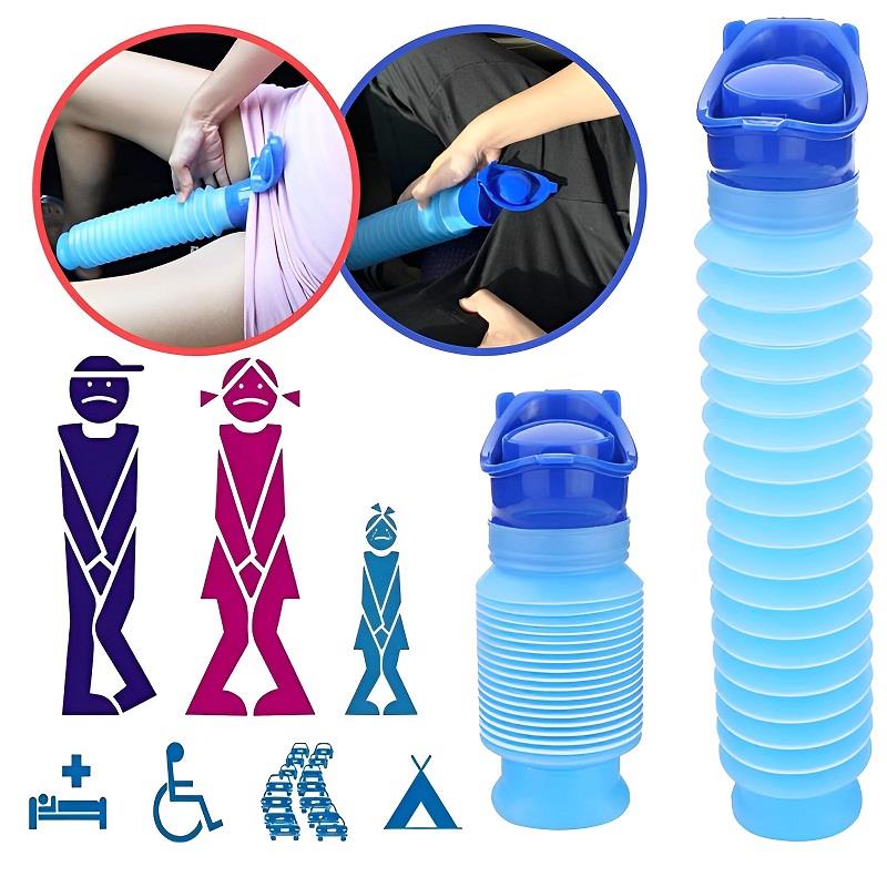 Kids Outdoor Urinal - 750ml tragbare stehende Pee Flasche schrumpf
