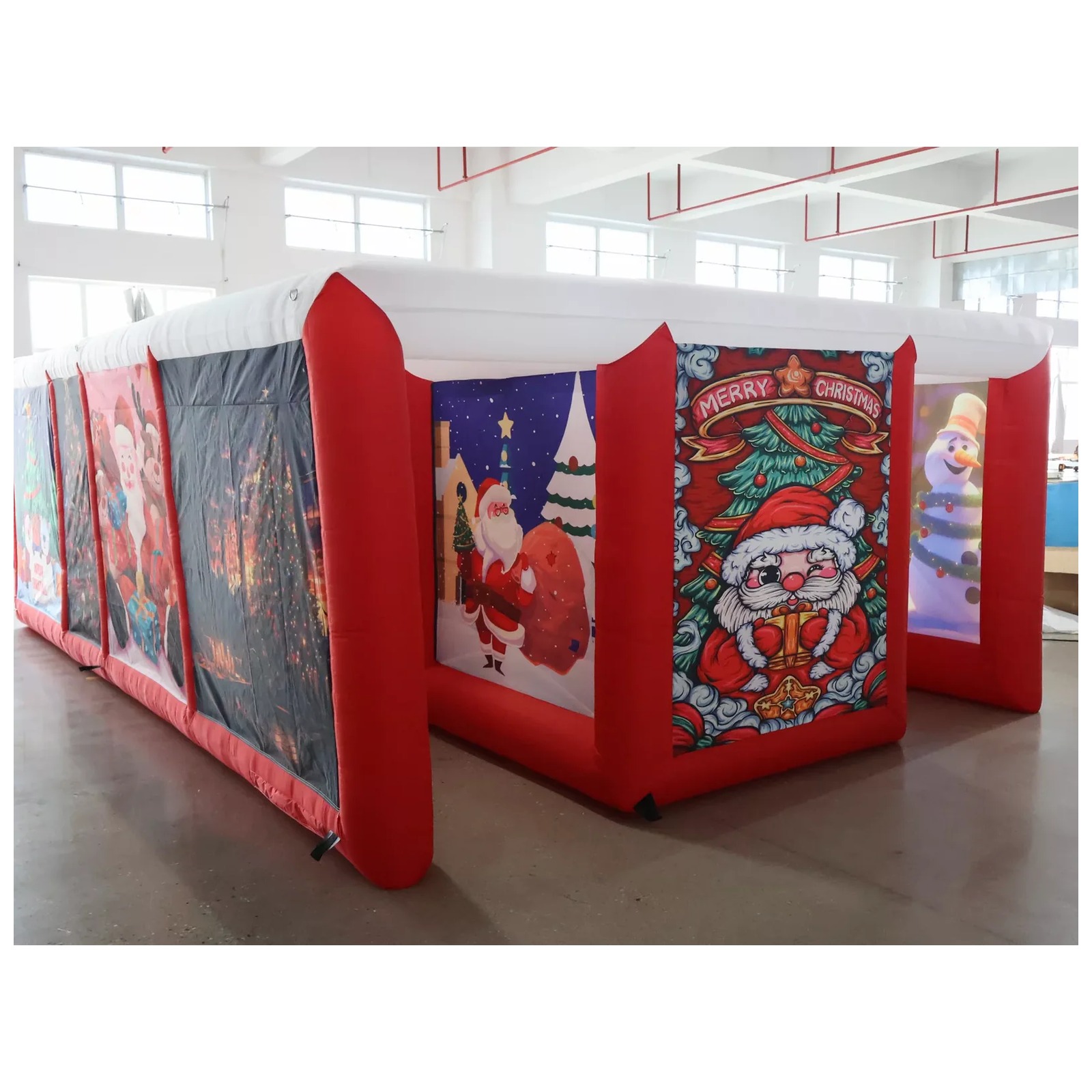 Kids Outdoor Venues - Rotes aufblasbares Outdoor-Labyrinth 4x6m (13x20ft) mit