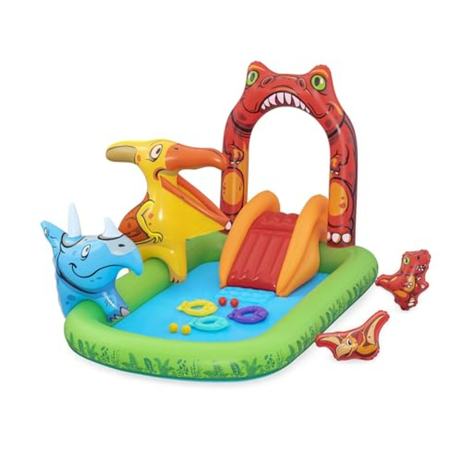 Kids Outdoor Inflatable Water Slide - Outdoor-Wasserspielplatz für Kinder, aus PVC-Material, blaugrün,