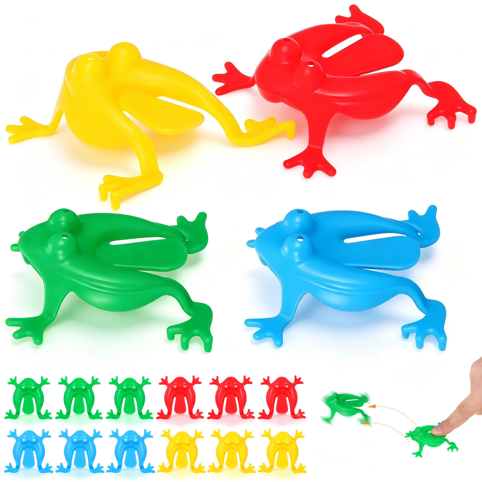 16 Stück springende Frösche in – Kids Outdoor Jumping Toys Bewertung und Preis