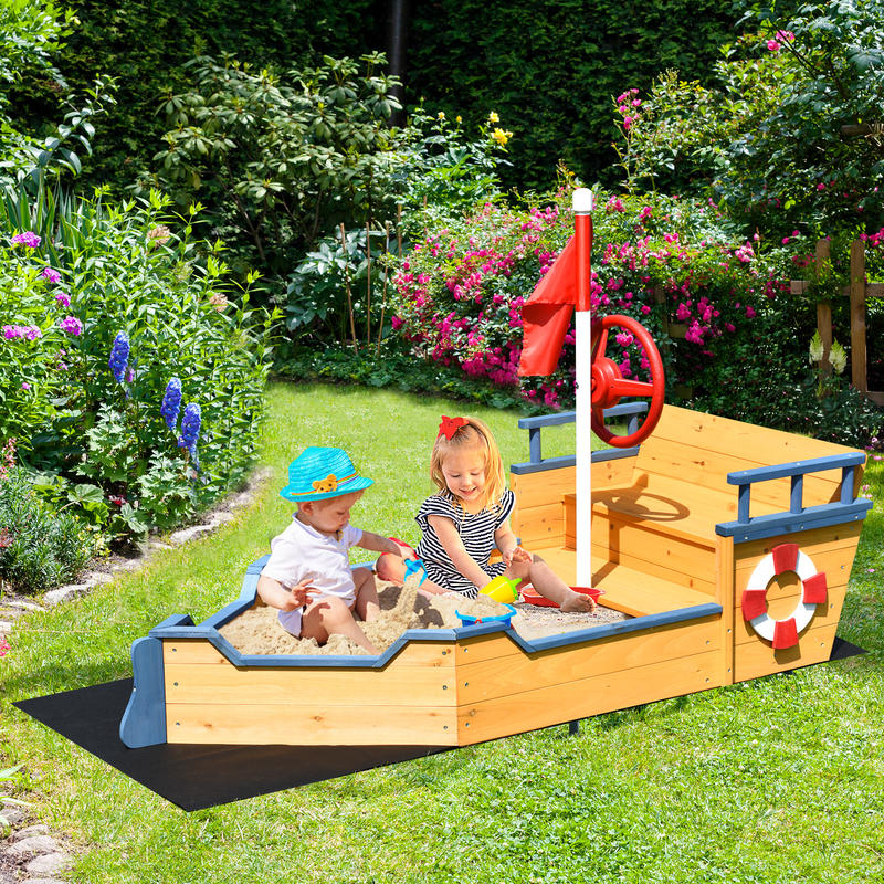 Kinder Piratenboot Holz-Sandka – Kids Outdoor Wooden Playset Bewertung und Preis