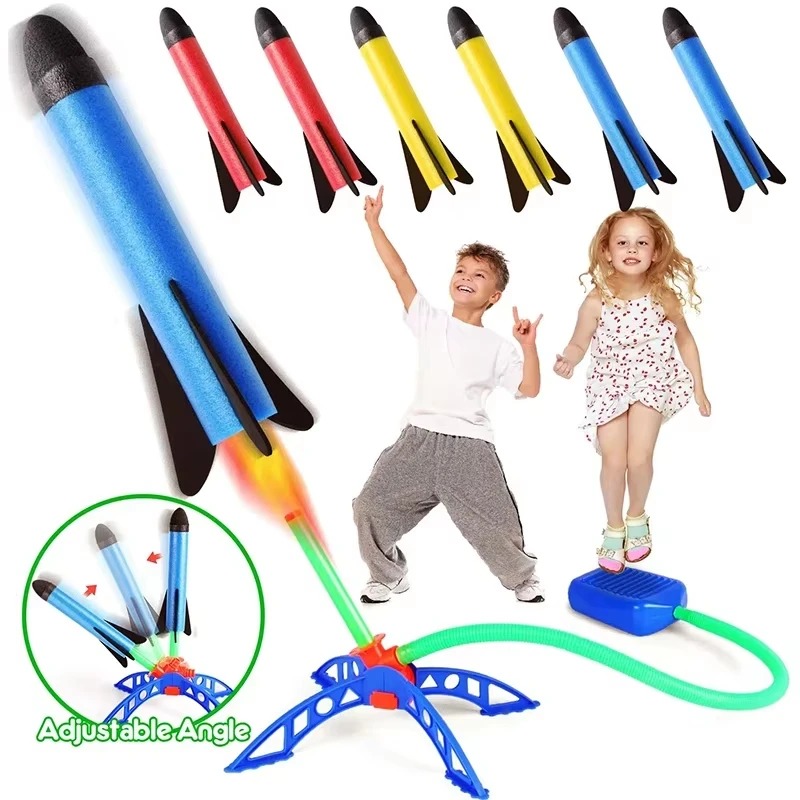 Luftraketen-Fußpumpen-Launcher – Kids Outdoor Jumping Toys Bewertung und Preis