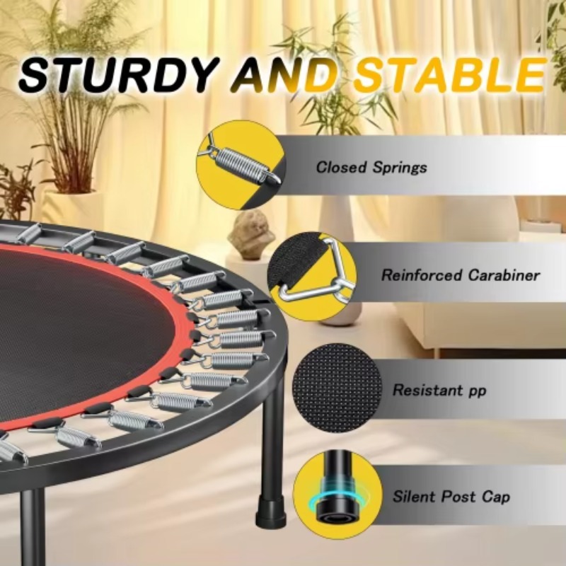 Faltbares Trampolin mit Griff, – Mini Trampoline Spring Bewertung und Preis