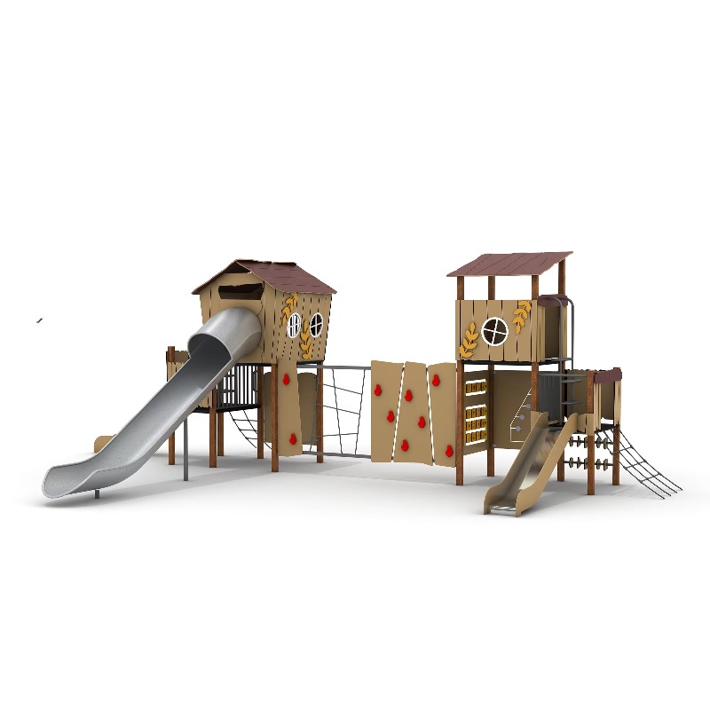 Holz-Outdoor-Spielplatzset mit – Kids Outdoor Wooden Playset Bewertung und Preis