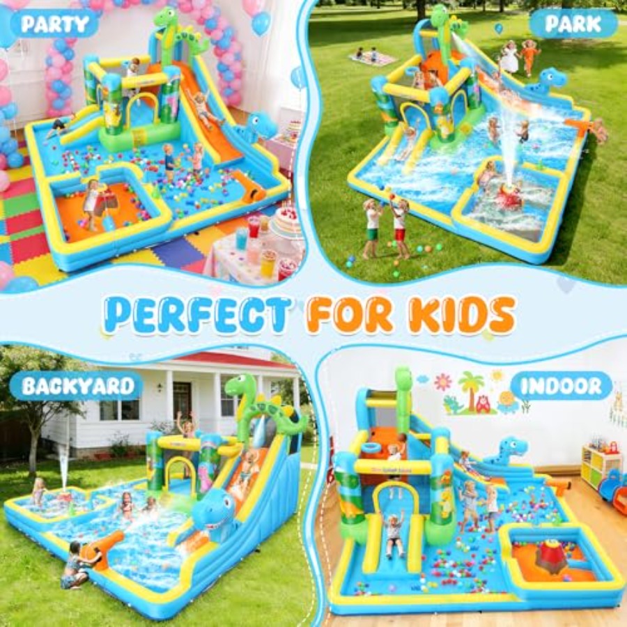 Aufblasbare Wasserrutsche für  – Kids Outdoor Inflatable Water Slide Bewertung und Preis