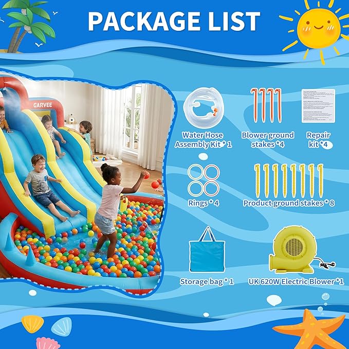 Ganzjähriger 8-in-1 aufblasbar – Kids Outdoor Inflatable Water Slide Bewertung und Preis