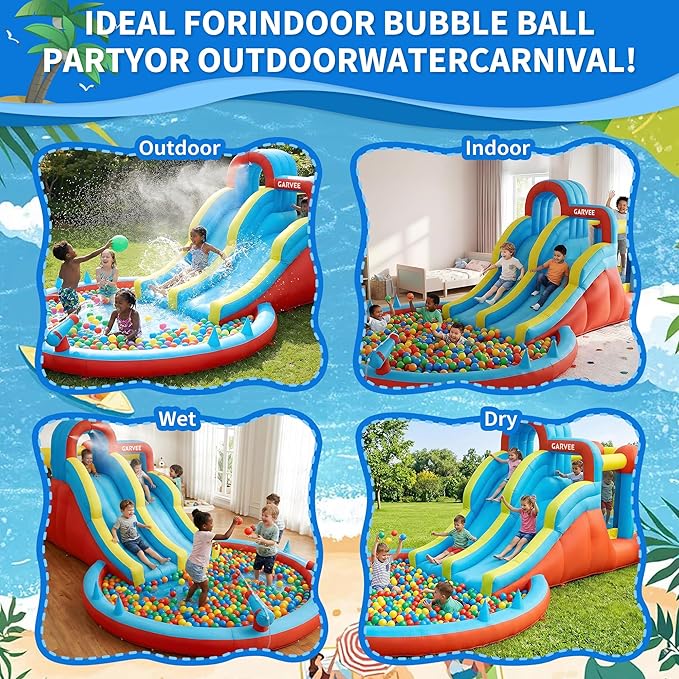 Ganzjähriger 8-in-1 aufblasbar – Kids Outdoor Inflatable Water Slide Bewertung und Preis