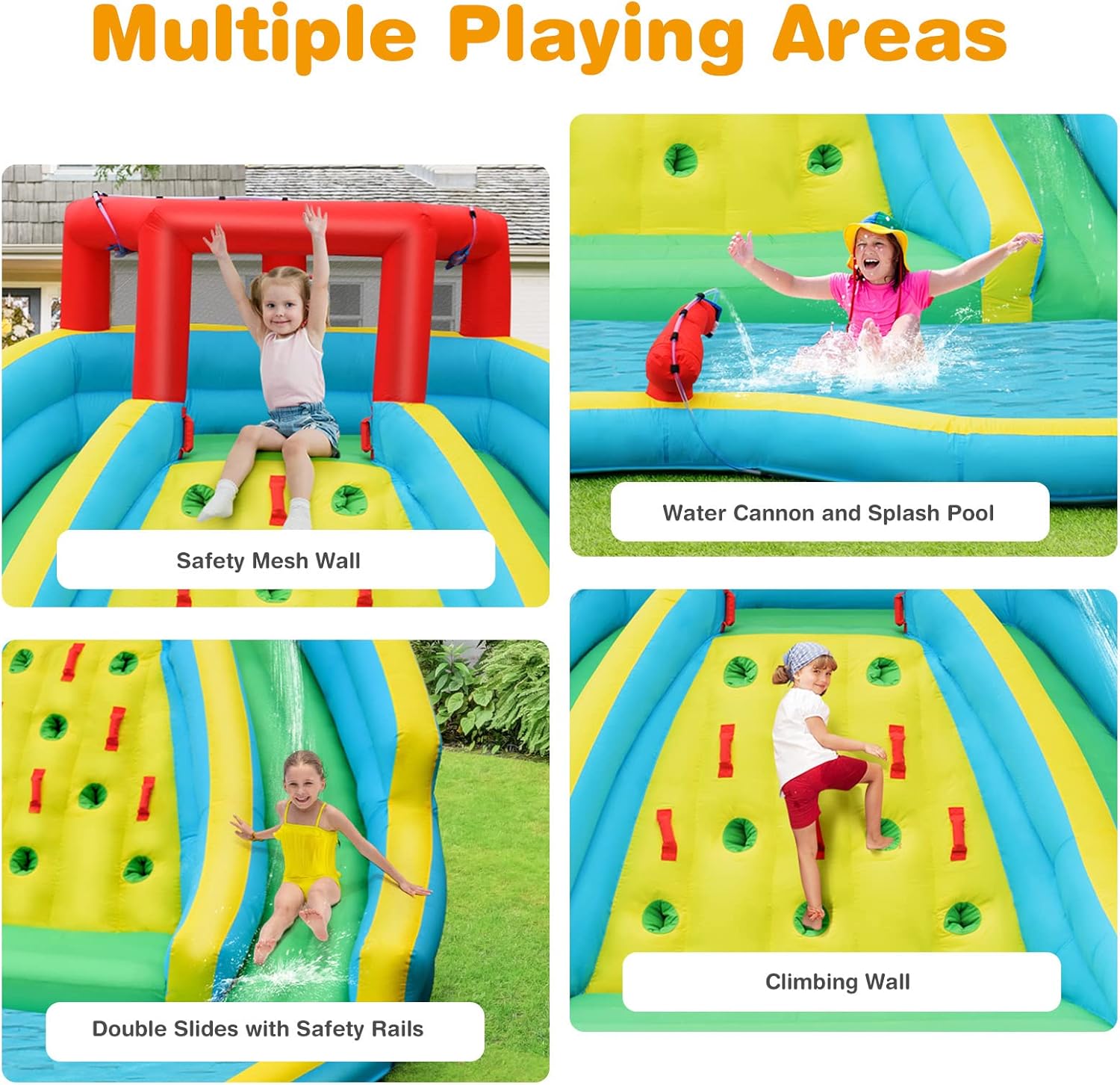 Riesige aufblasbare Wasserruts – Kids Outdoor Inflatable Water Slide Bewertung und Preis
