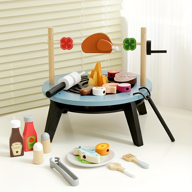 Grill-Spielset aus Holz für Ki – Kids Outdoor Wooden Playset Bewertung und Preis