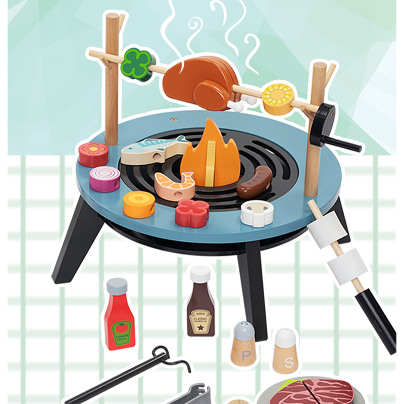 Grill-Spielset aus Holz für Ki – Kids Outdoor Wooden Playset Bewertung und Preis