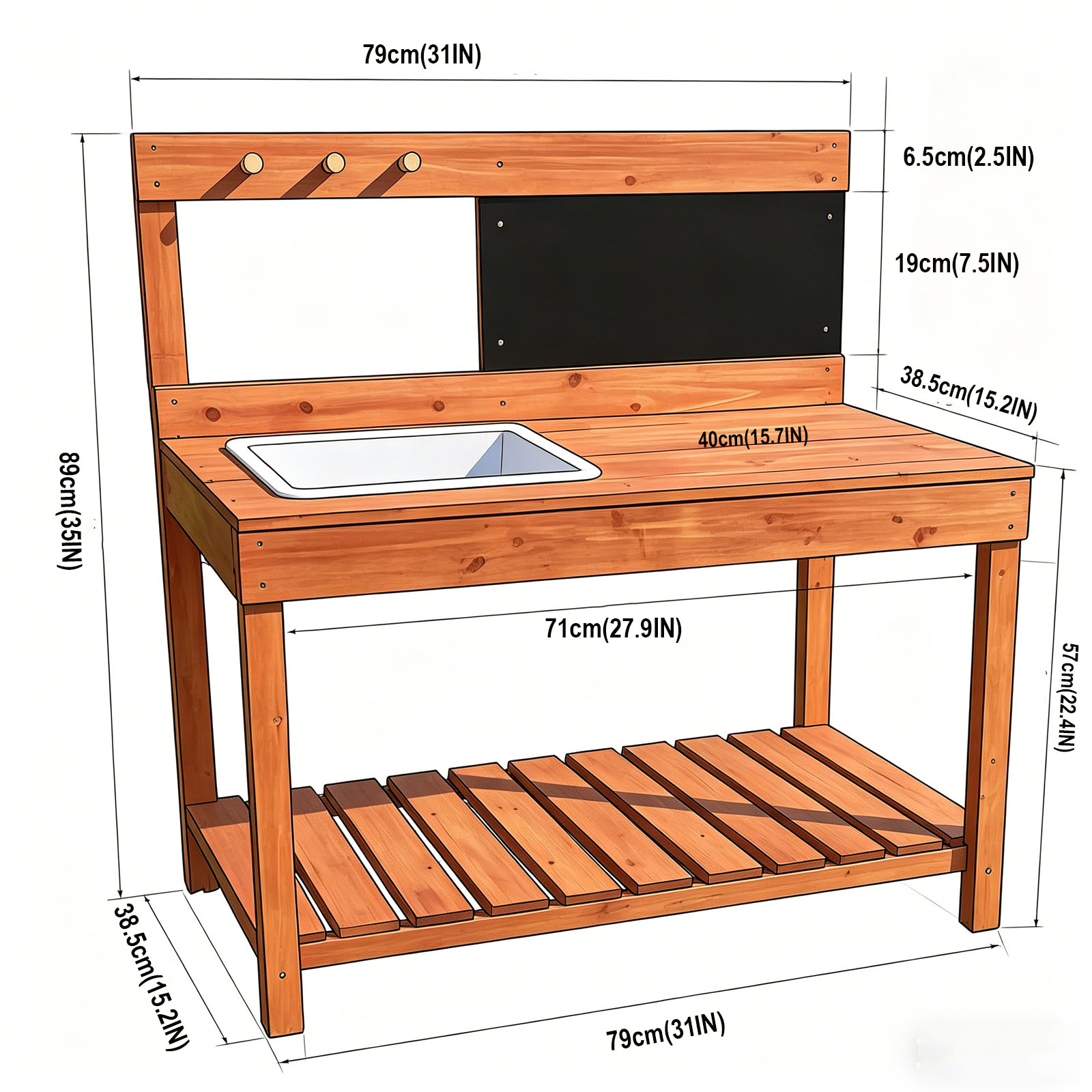 Holz-Pflanztische für Kinder,  – Kids Outdoor Tools Bewertung und Preis