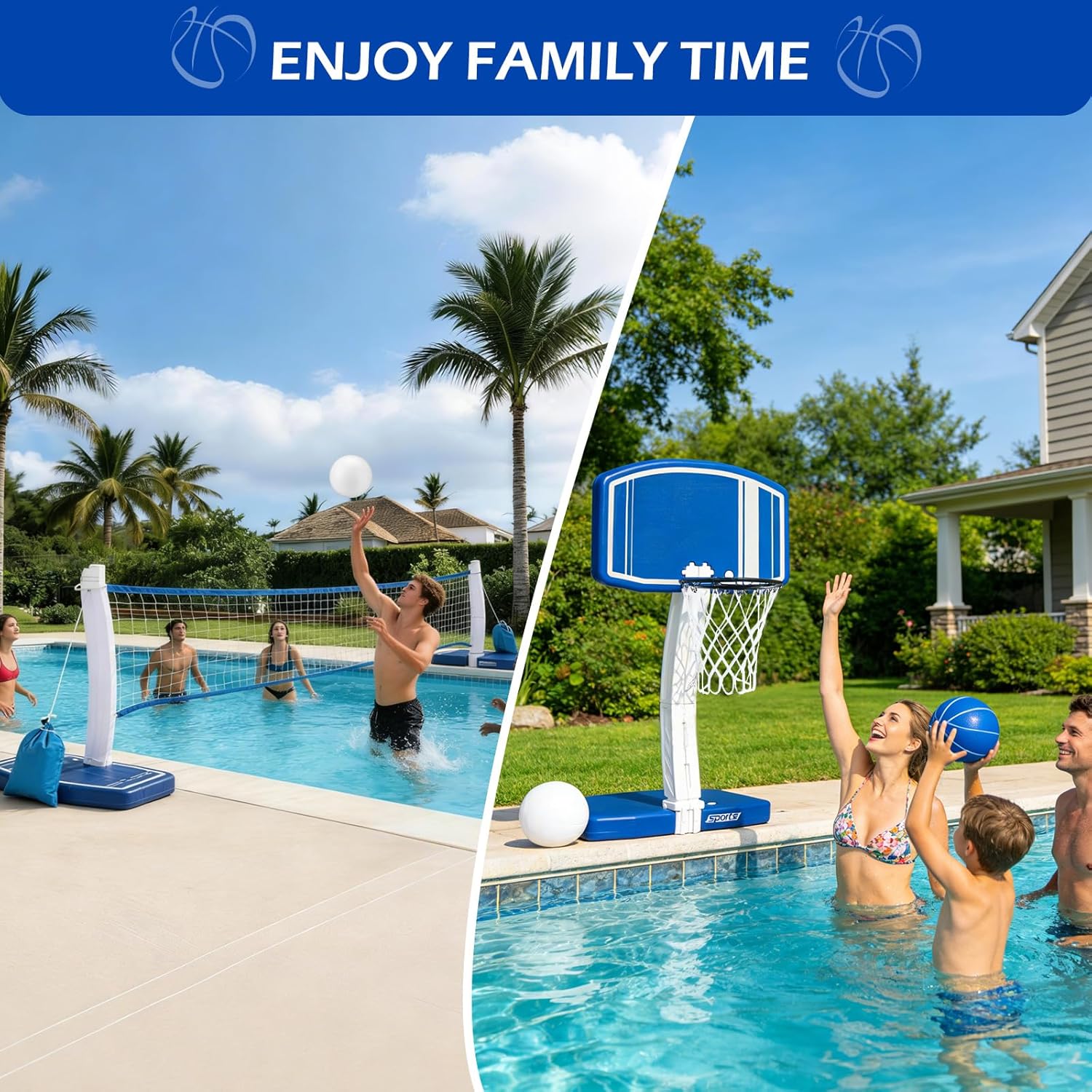 Oberirdischer Pool-Basketballk – Outdoor Games For Kids Bewertung und Preis