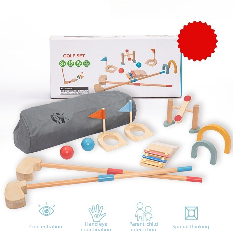 Kinder-Golfball-Set, Holz-Golf – Kids Outdoor Wooden Playset Bewertung und Preis