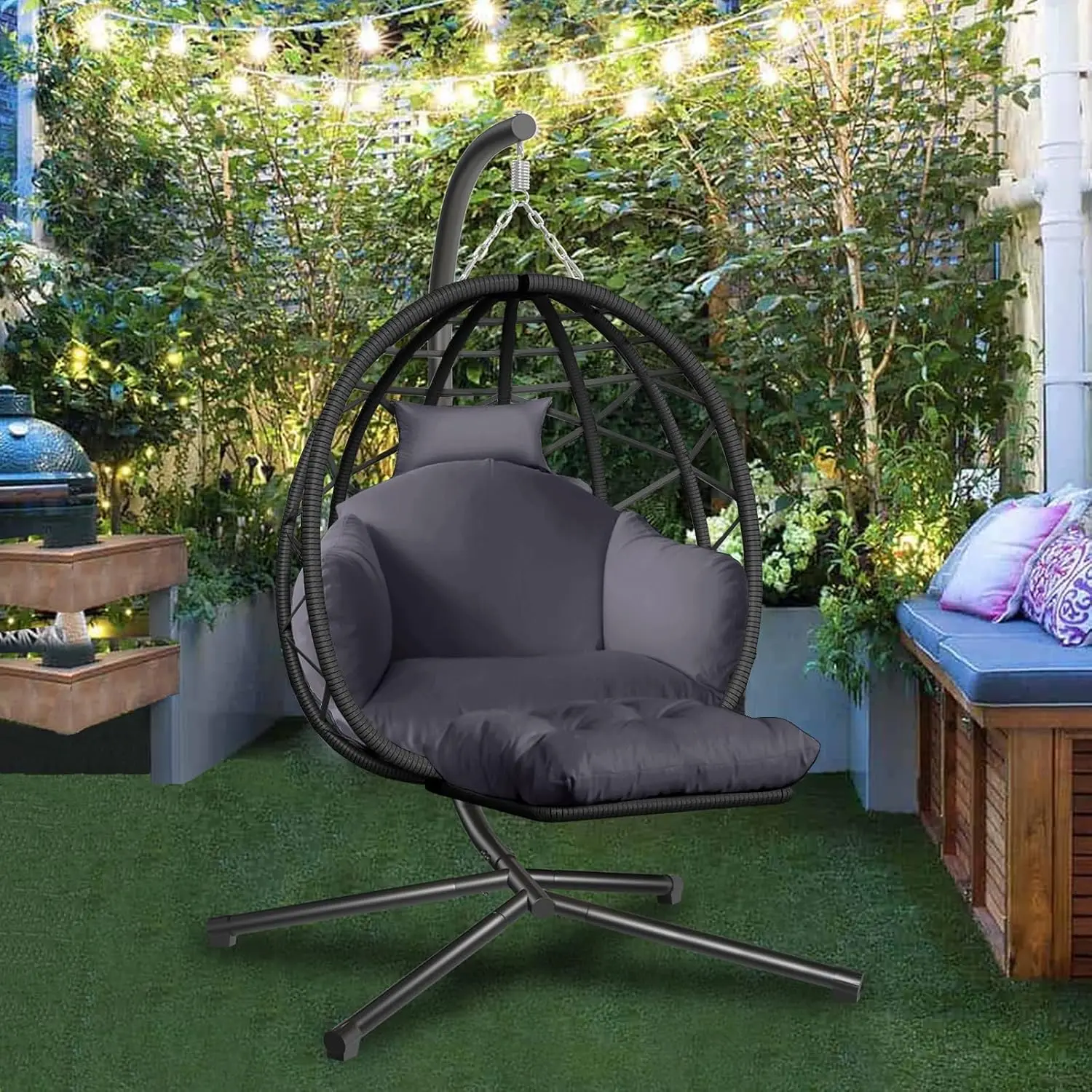 Hängesessel mit Ständer und Be – Kids Outdoor Egg Chair Bewertung und Preis