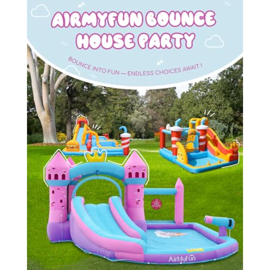 Aufblasbare Wasserrutsche mit  – Kids Outdoor Inflatable Water Slide Bewertung und Preis