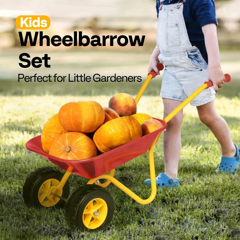 Kinder-Schubkarre mit Gartenwe – Kids Outdoor Tools Bewertung und Preis