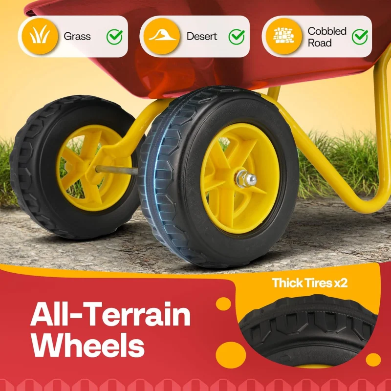 Kinder-Schubkarre mit Gartenwe – Kids Outdoor Tools Bewertung und Preis