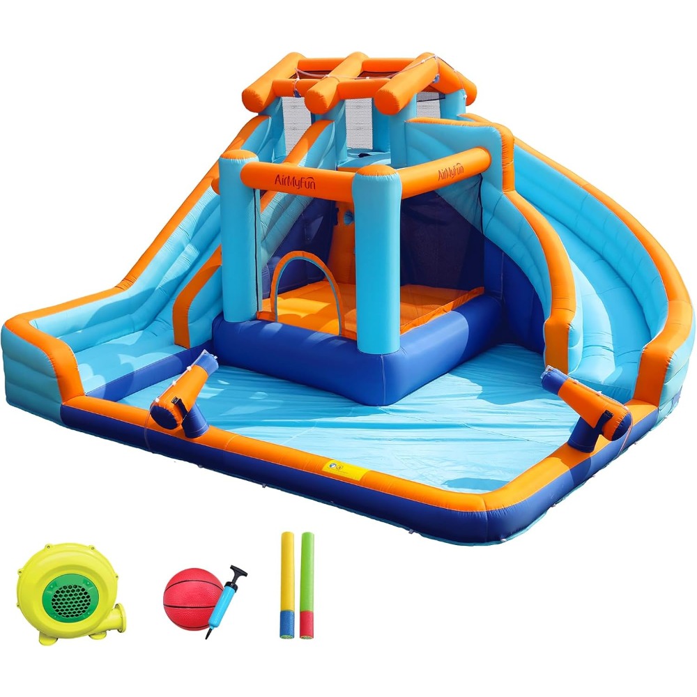 Große Wasserrutsche Hüpfburg m – Kids Outdoor Inflatable Water Slide Bewertung und Preis